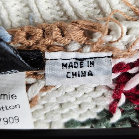 PYKE LTD VINTAGE PATTERNED KNIT CARDIGAN – STYLE 3346 – SIZE L – RAMIE / COTTON - Picture 9 of 13